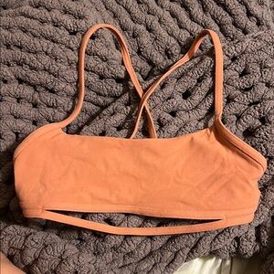 Women's lululemon strappy pink sports bra